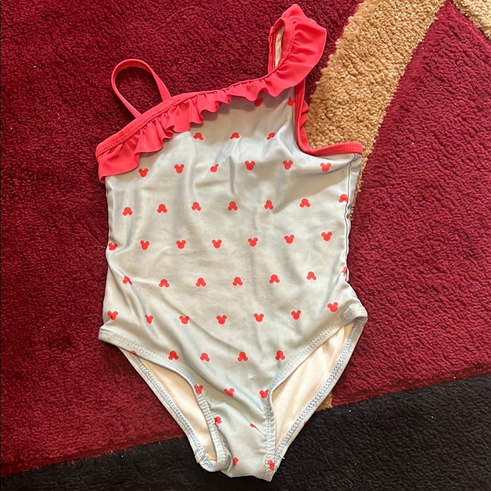 Disney Red and White Heart Swimsuit